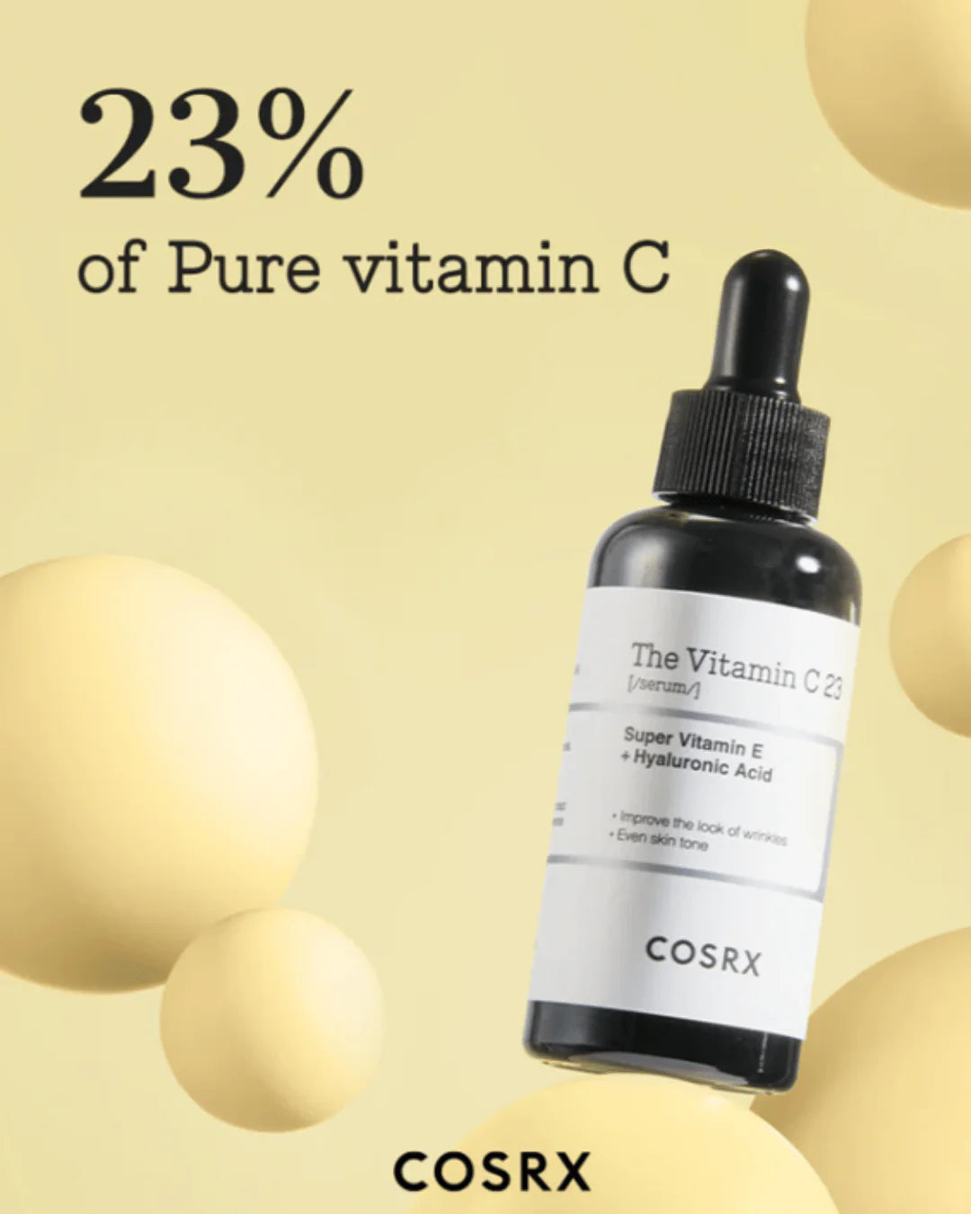 Cosrx – The Vitamin C23 Super Vitamin E + Hyaluronic Acid 20ml