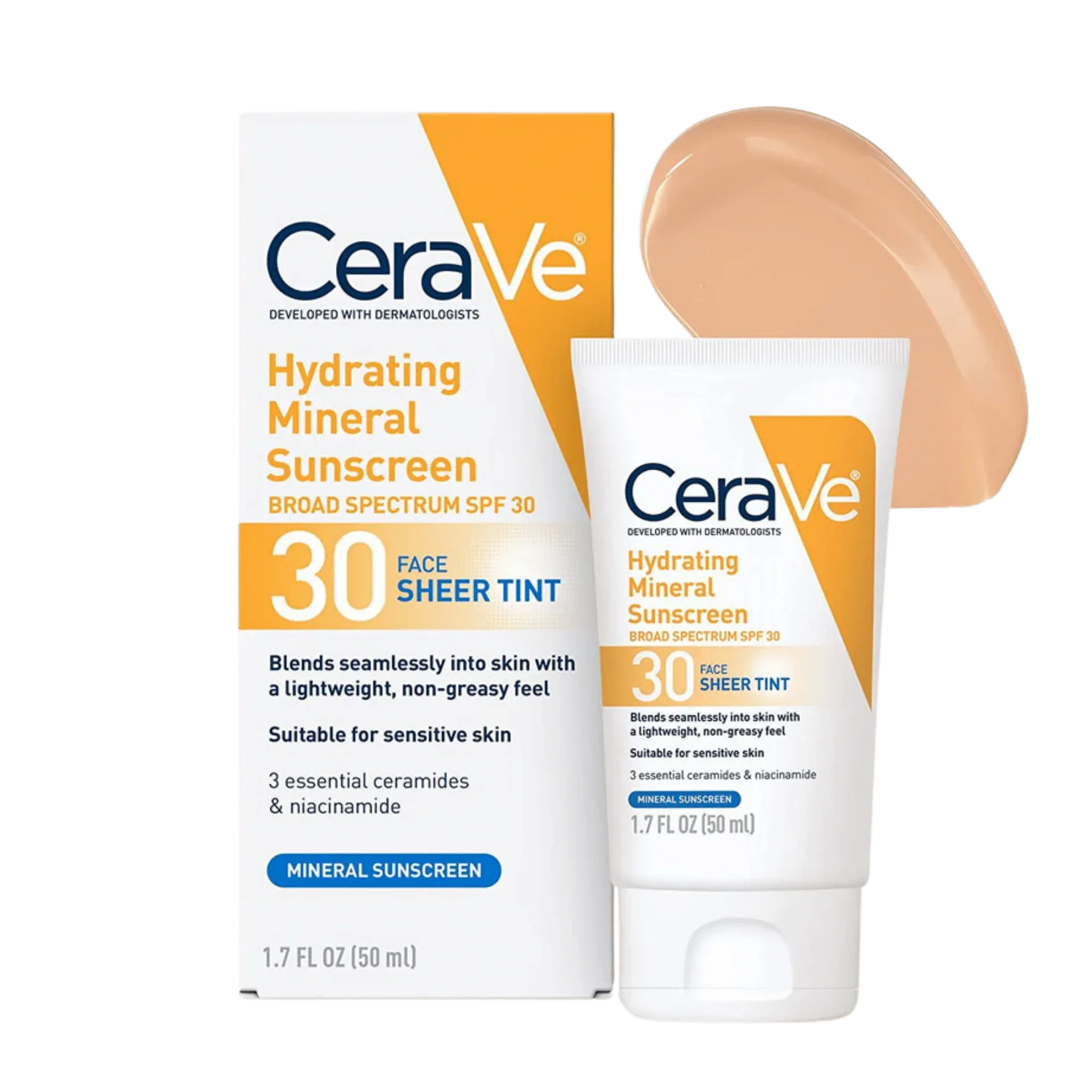 Cerave Hydrating Mineral Sunscreen Sheer Tint 30FPS