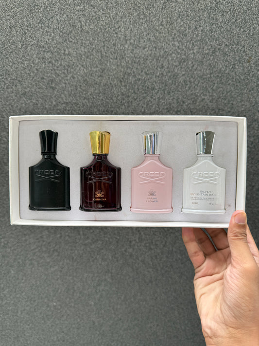 CREED HIM & HER MINI PERFUME SET  30ML X 4