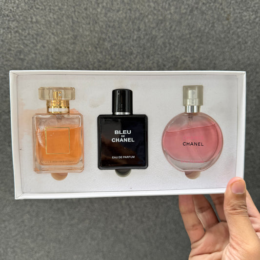 BLUE DE CHANEL MINI PERFUME SET 3OML x 3