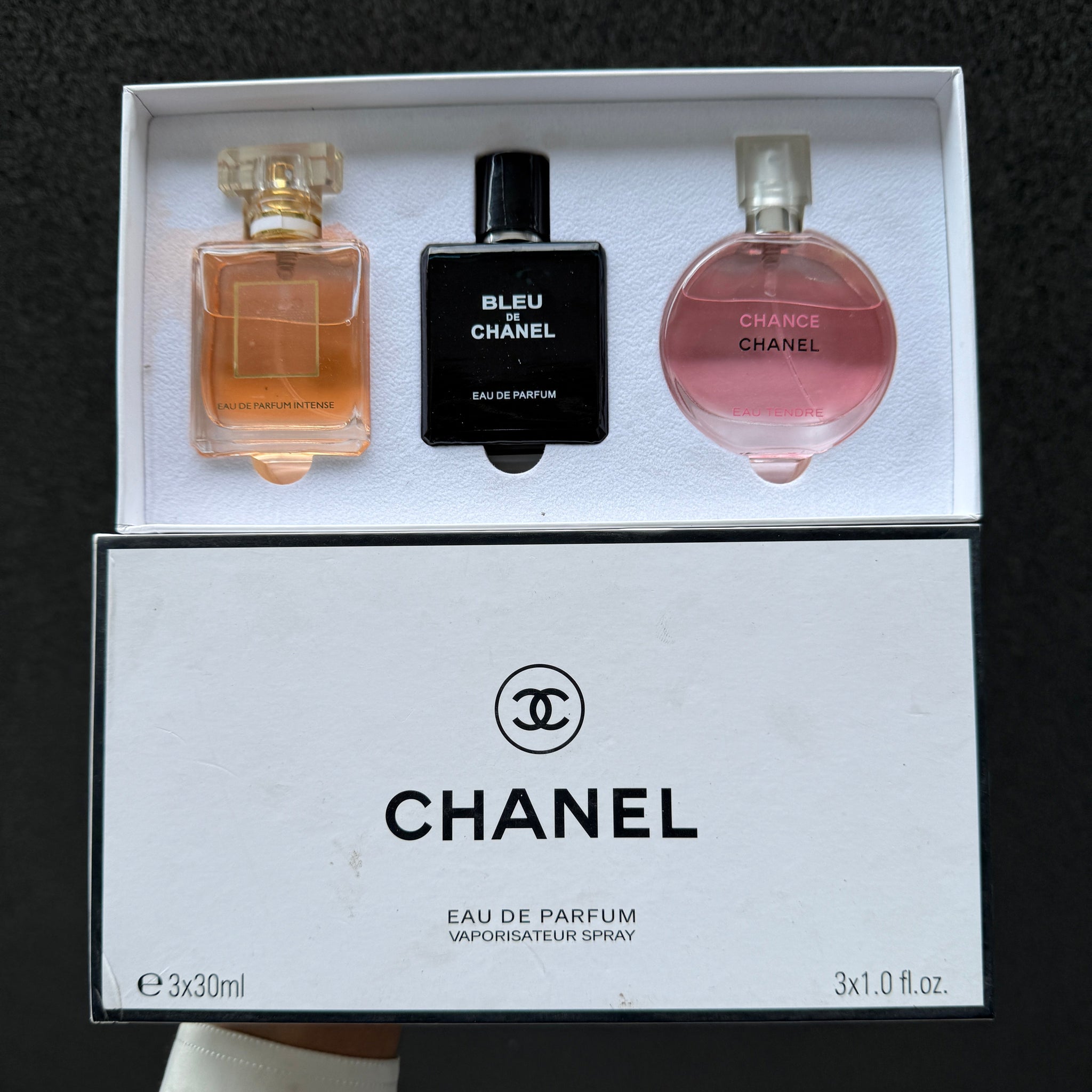 BLUE DE CHANEL MINI PERFUME SET 3OML x 3