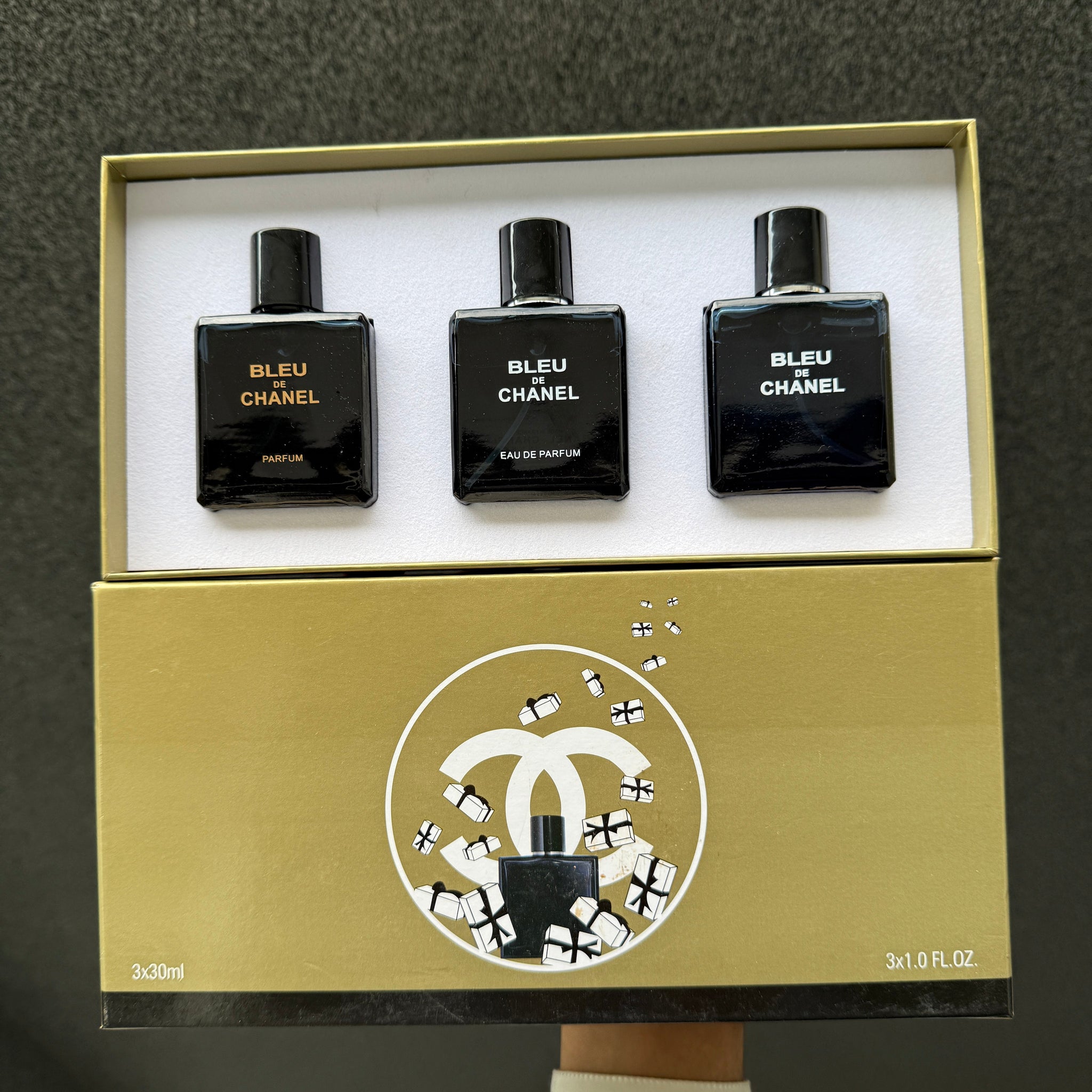 BLUE DE CHANEL MINI PERFUME SET  30ml x 3