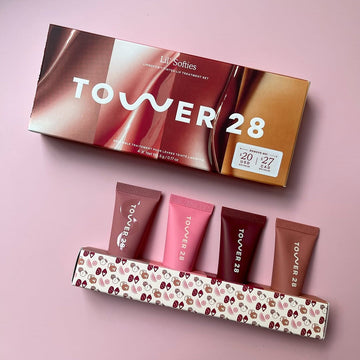 Tower 28 Lip Balm  Beauty Mini Lil Softies Tinted Lip Set 4Pc -